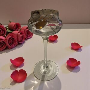 Partylite Mosaic Calypso Long Stemmed Tealight Candle Holder 1980s Retired